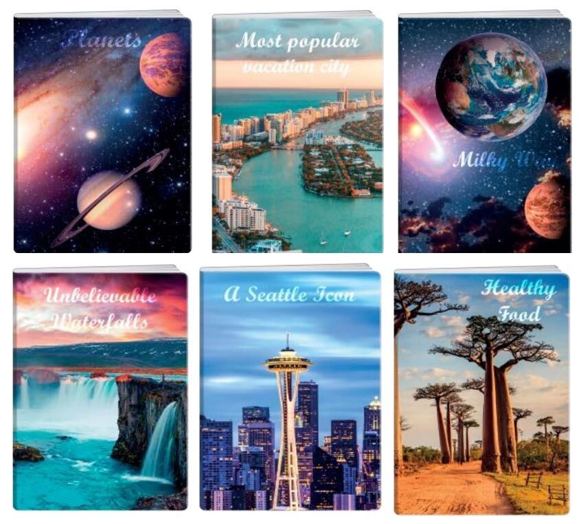 Elisa Тетратка A4 Линии 48Стр. Градови