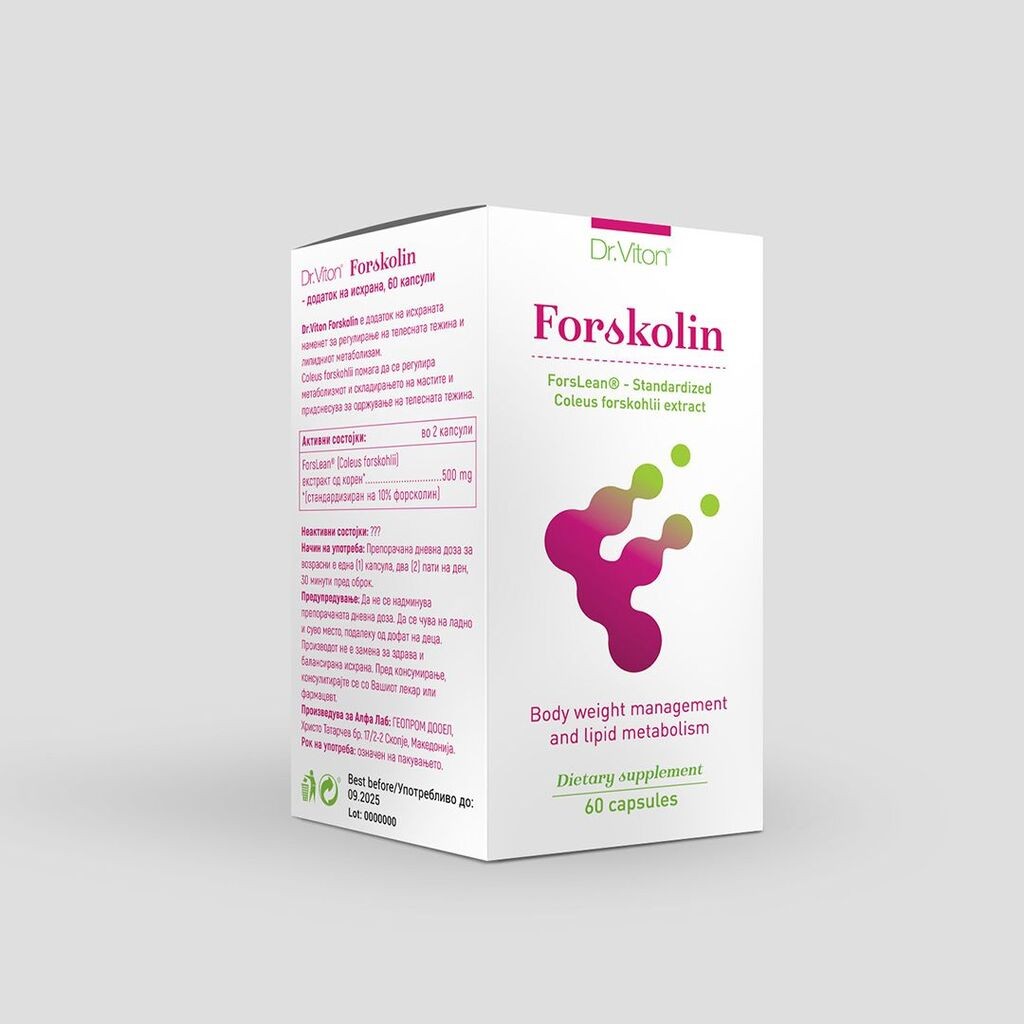 Dr.Viton Dr.Viton Forskolin Капсули, 60 Капсули