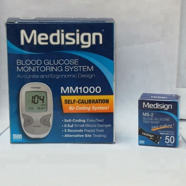 Medisign Мерач на Шеќер во Крв + Medisign Ленти, 50 Ленти
