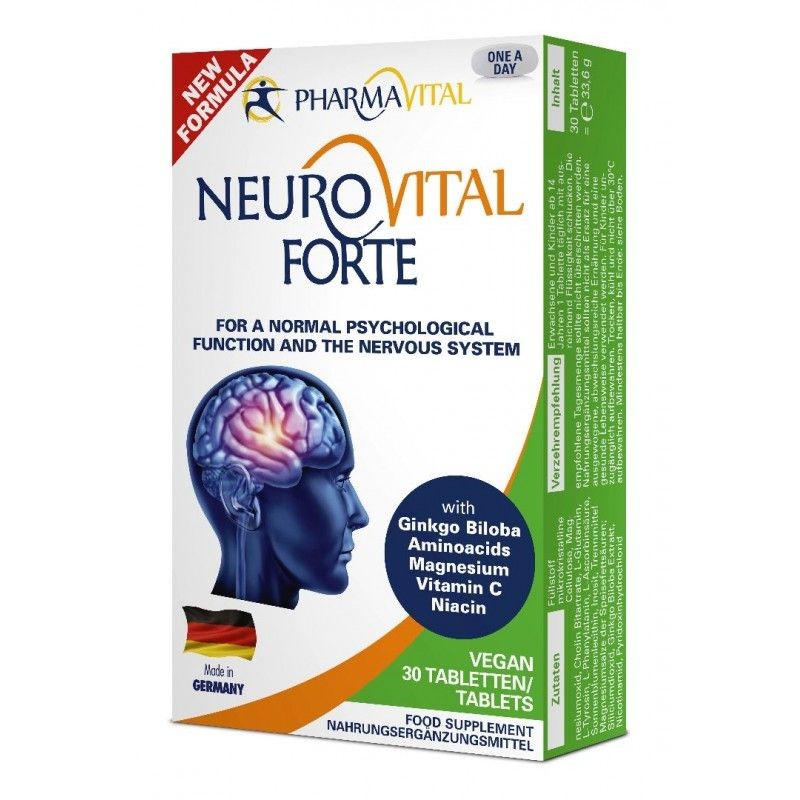 PharmaVital Neurovital Forte Таблети за Возрасни,30 Таблети