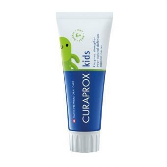 CURAPROX Curaprox Kids Детска Паста Со Вкус на Ментол +6 60Ml + Гратис Curaprox Kids Ultra Soft Ќетка за Заби