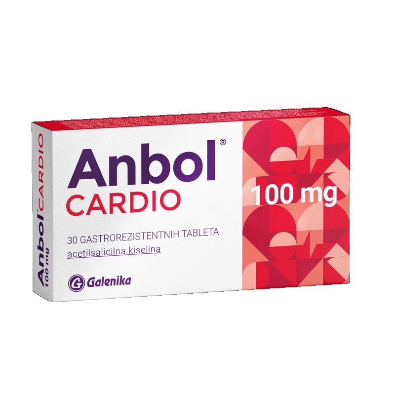 Galenika Anbol Cardio 100Mg Таблети, 30 Таблети