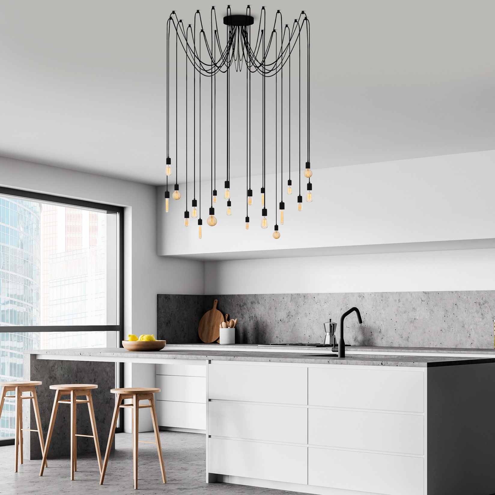 Opviq Luster MR-932, 246x246 см 20xE27, 40W