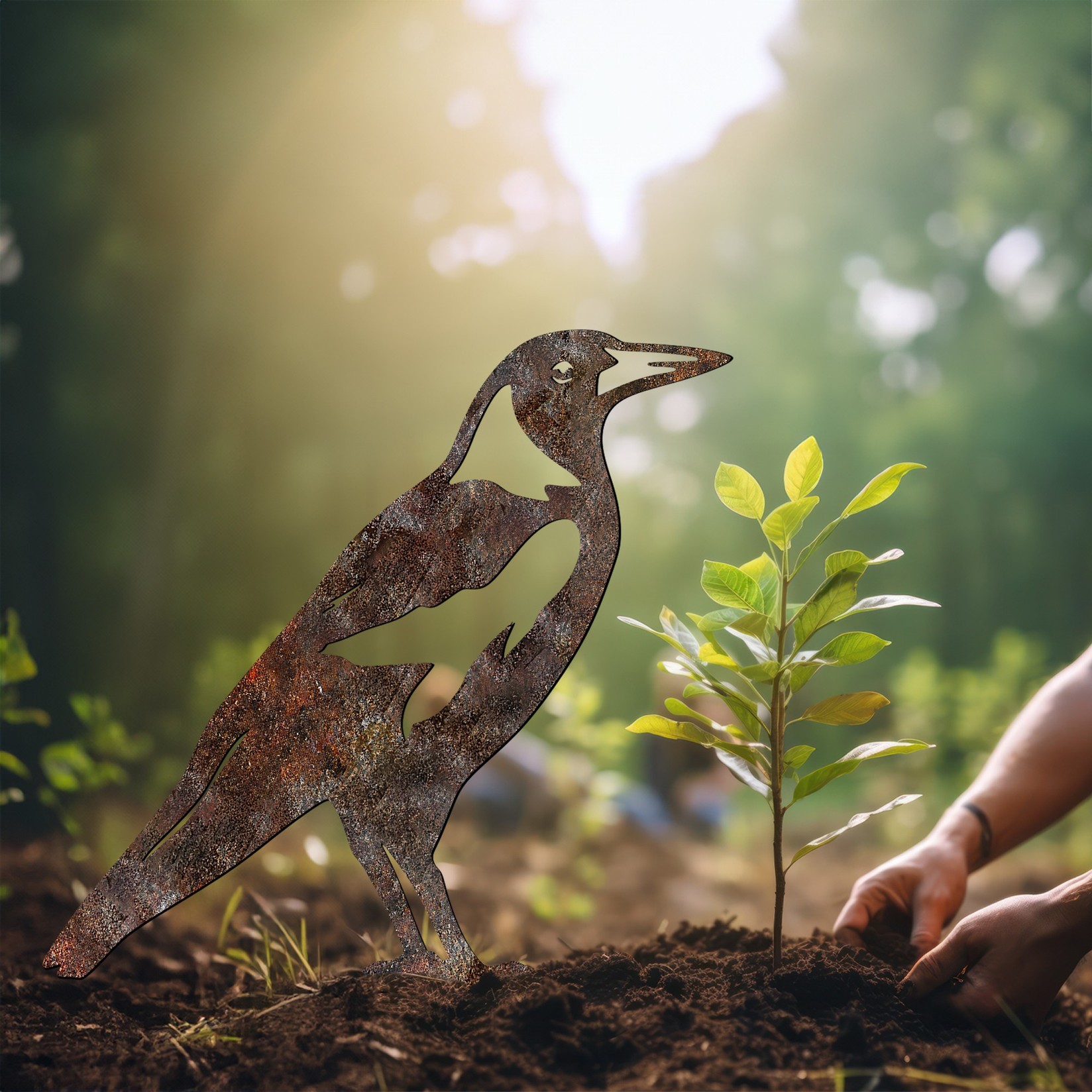 Аберто Дизајн Декоративна фигура Птица -А 02, 46x32 см, 1,5 мм