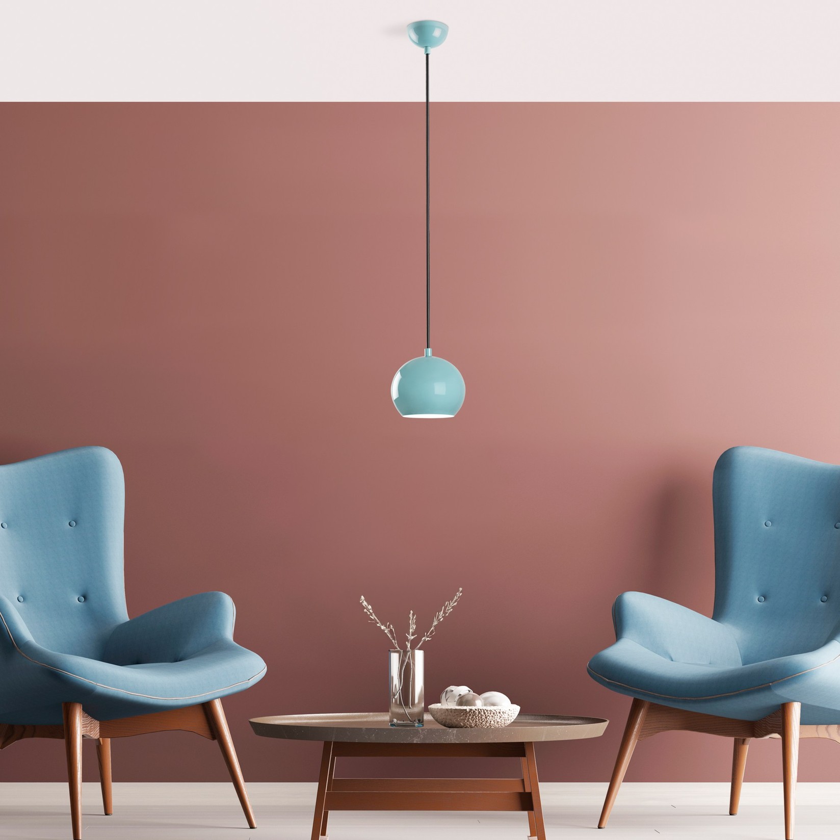 Opviq Luster горен дел, 20-111 см, O15 см, тиркизна