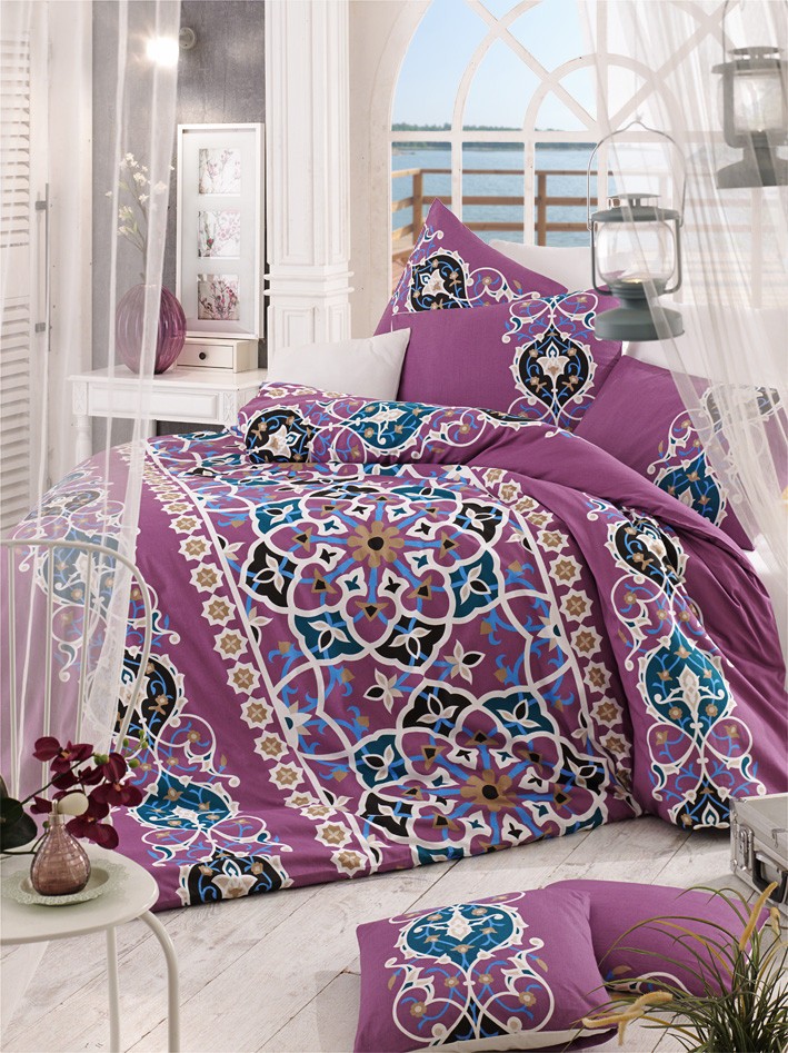 Комплет постелнина L'essentiel Maison Kayra, 200x220 cm, Шарена