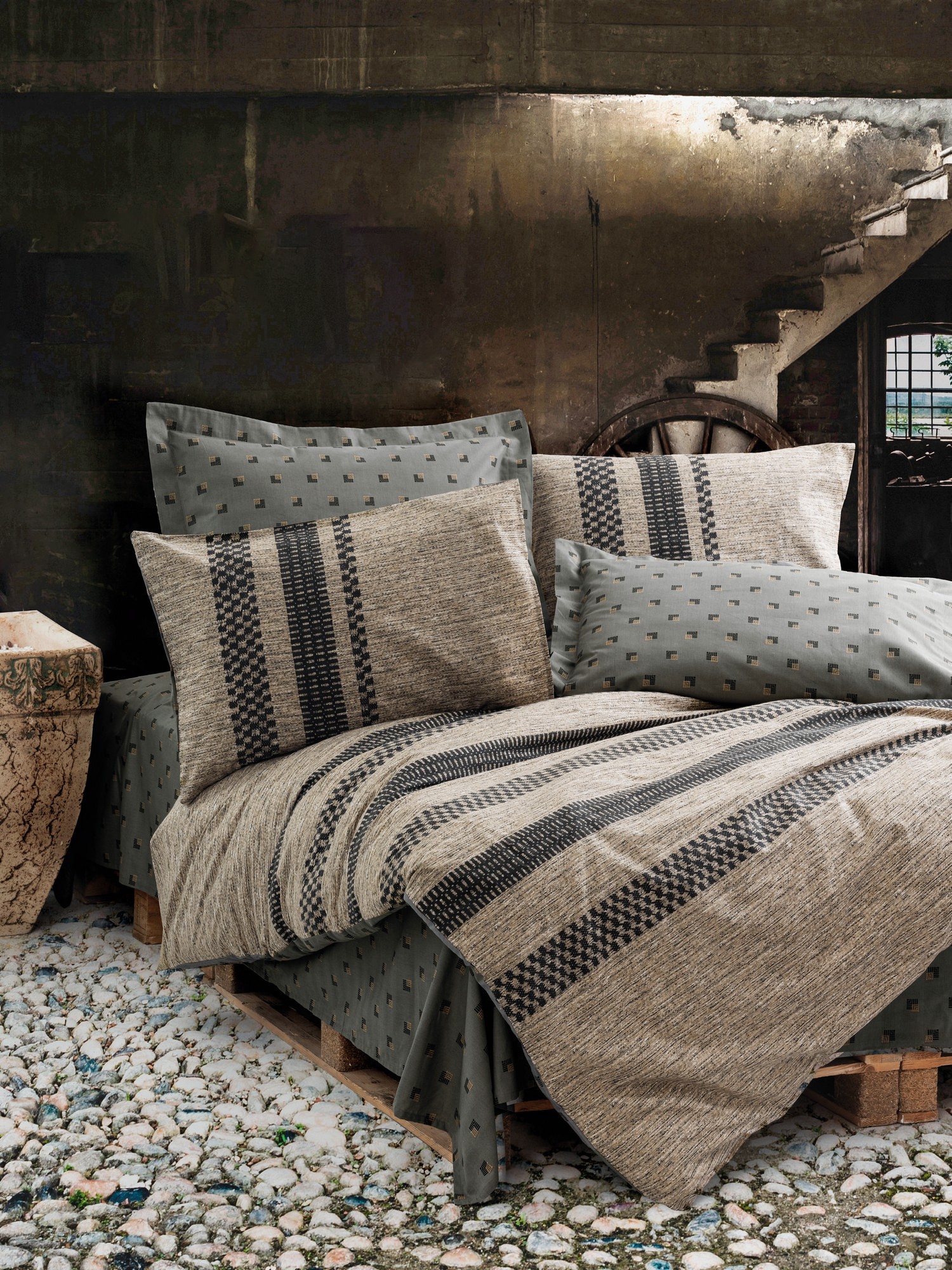 Комплет постелнина L'essentiel Maison Arlo, 200x220 cm, Шарена