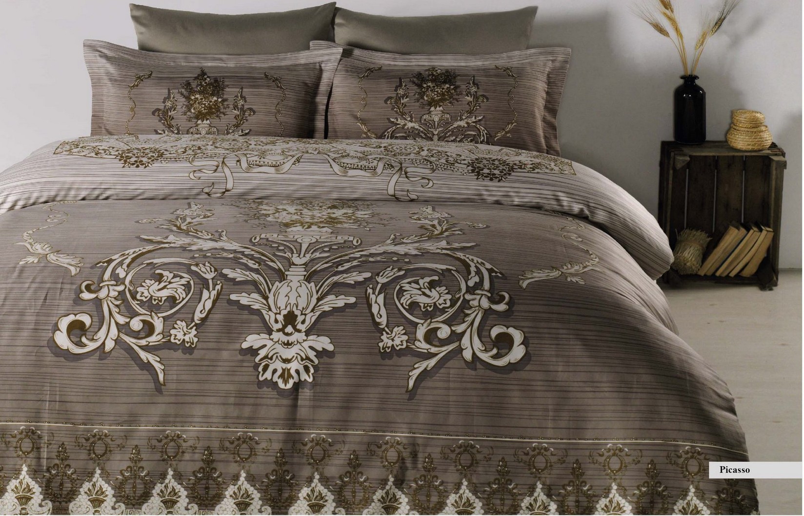 Комплет постелнина L'essentiel Maison Picasso, 200x220 cm, Шарена