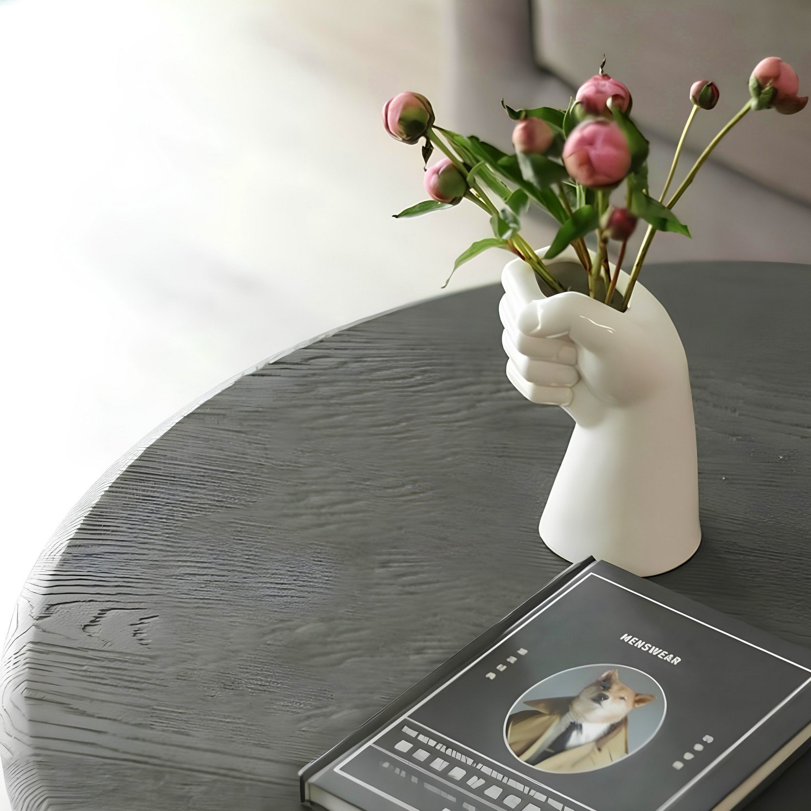 Aberto Design Vase HMY-6404, 17 cm, бела