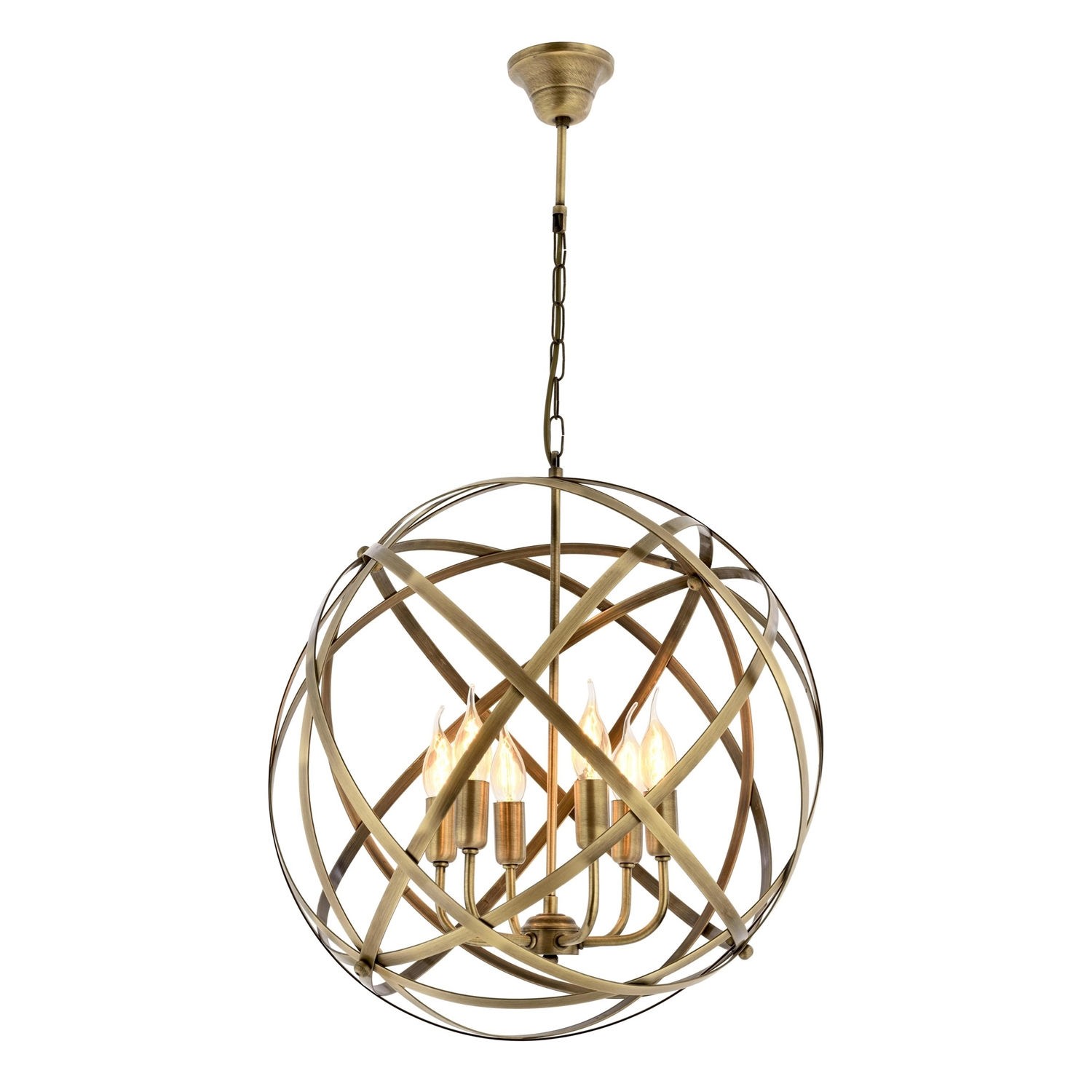 Opviq Luster AV-4183-6BSY, 90 см, 50 см, 6xE14, 40W, Црна