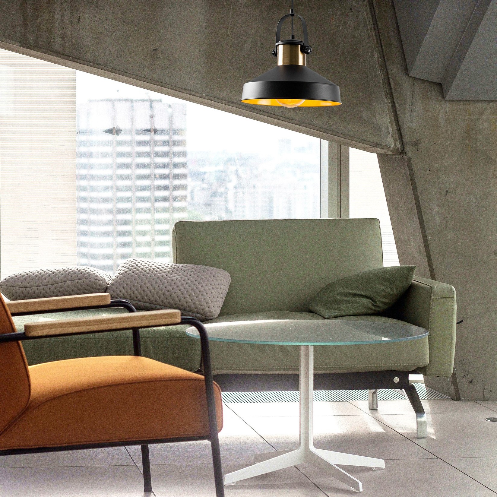 Opviq Luster Dodo-2571, 134 см35x35 см, E27, 40W, црна