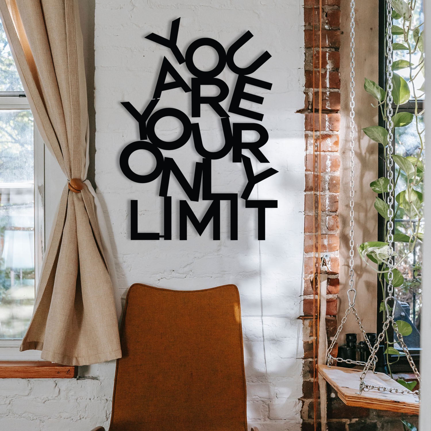 Wallity декорација за dzид Limit, 37x52 см, 1,2 мм, црна