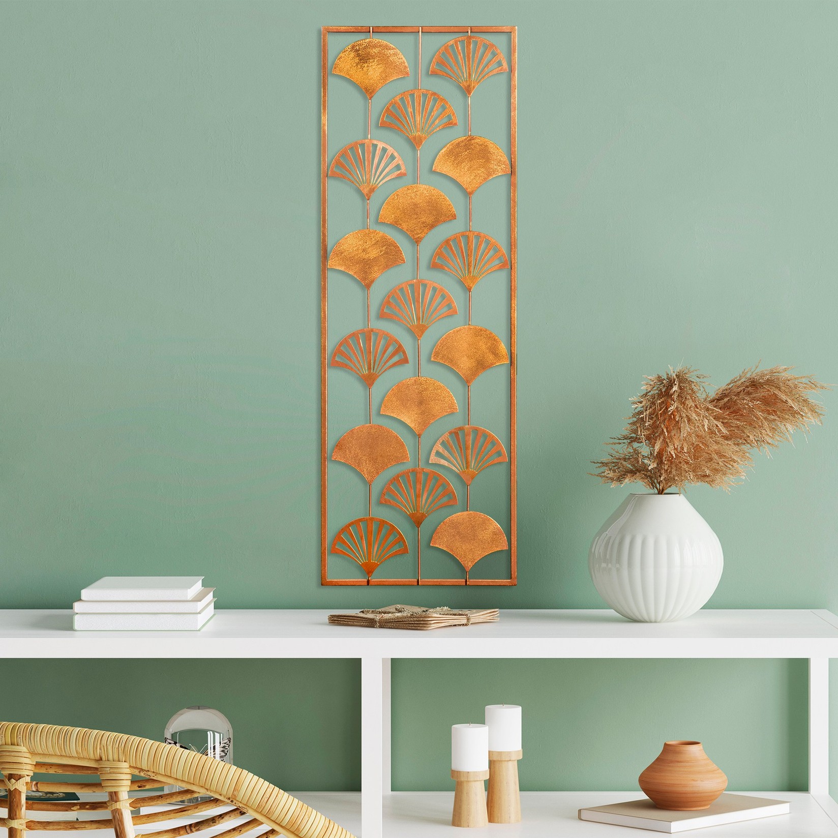 Wallity вентилатор за декорација на dzид, 32x90 см, шарен