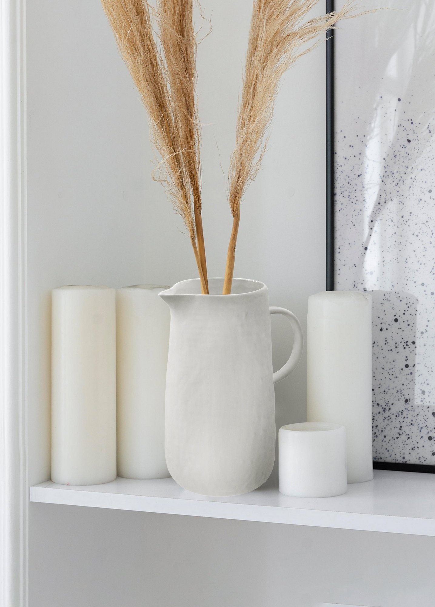 Aberto Design вазна DKR0484, 18x13x23 cm, бела