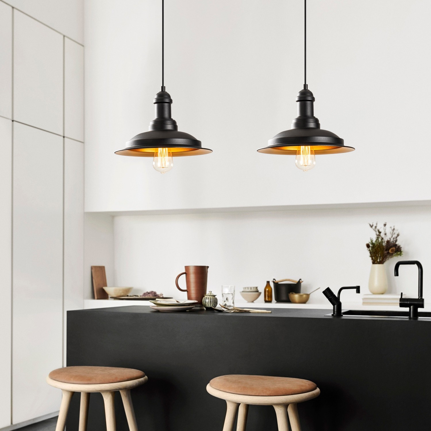 Opviq Luster Saglam-3776, 62x30 cm 2xE27