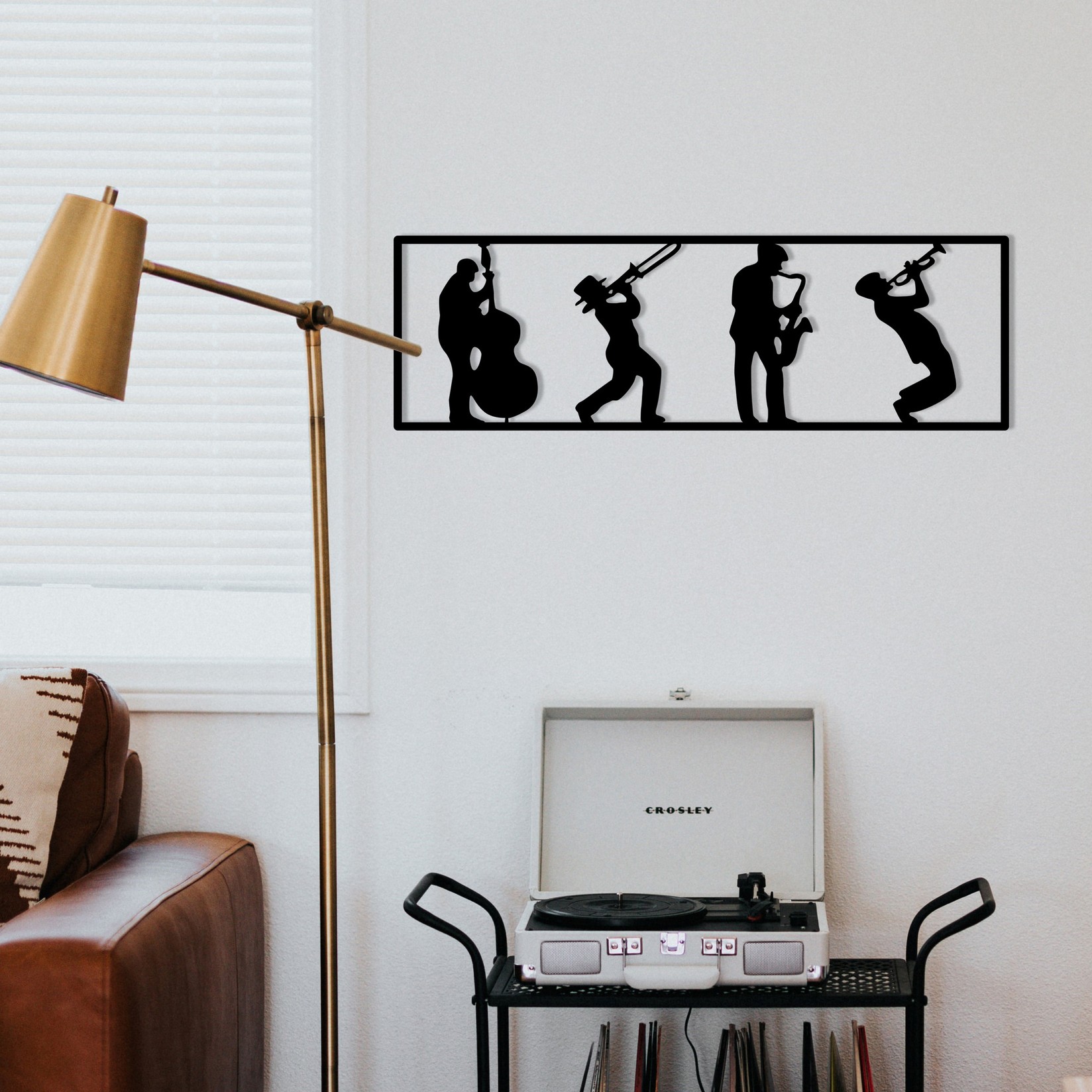 Wallity декорација за dzид Faraz, 68x22 см, 1.2 мм, црна