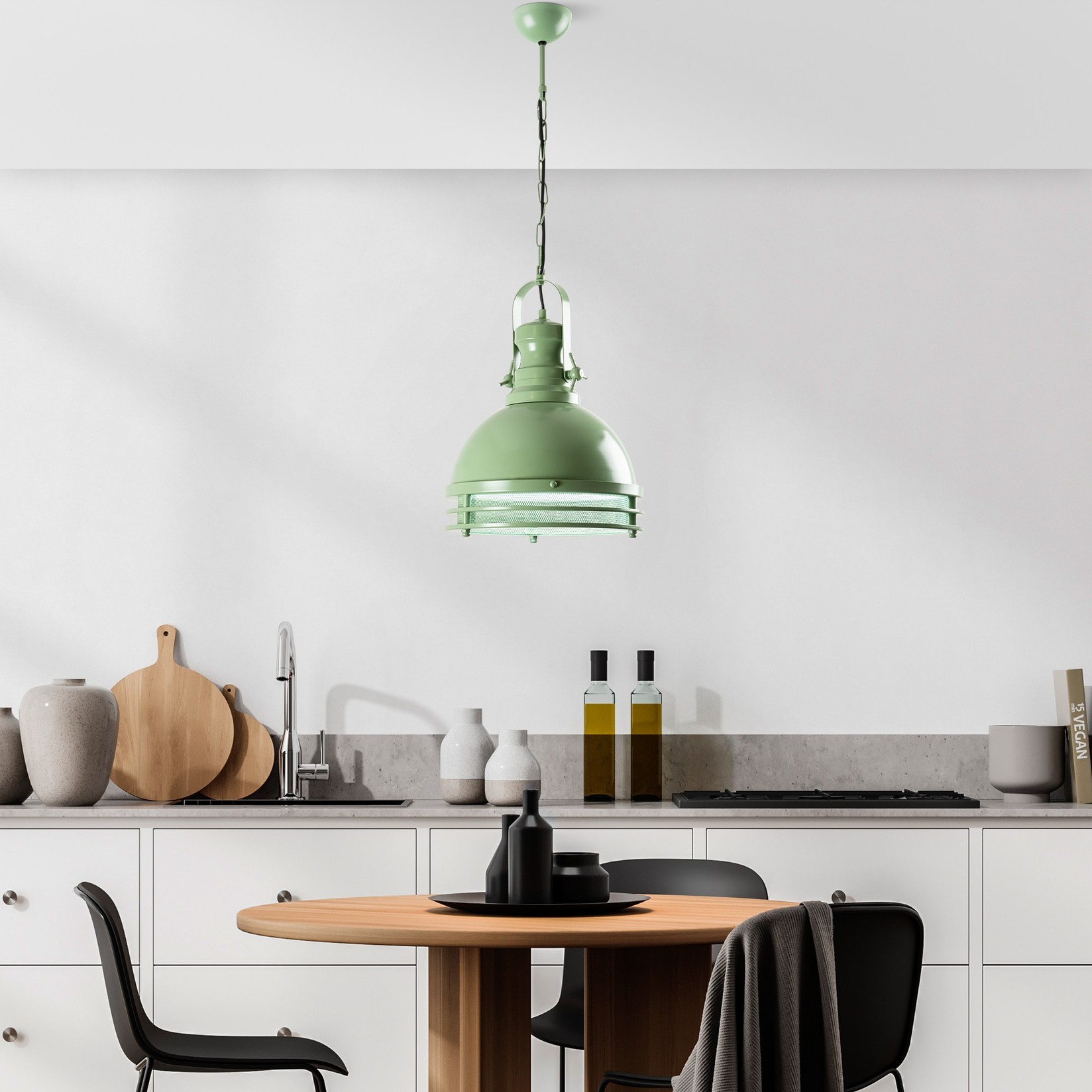 Opviq Luster Saglam 3762, 90cmO30 cm, E27, тиркизна