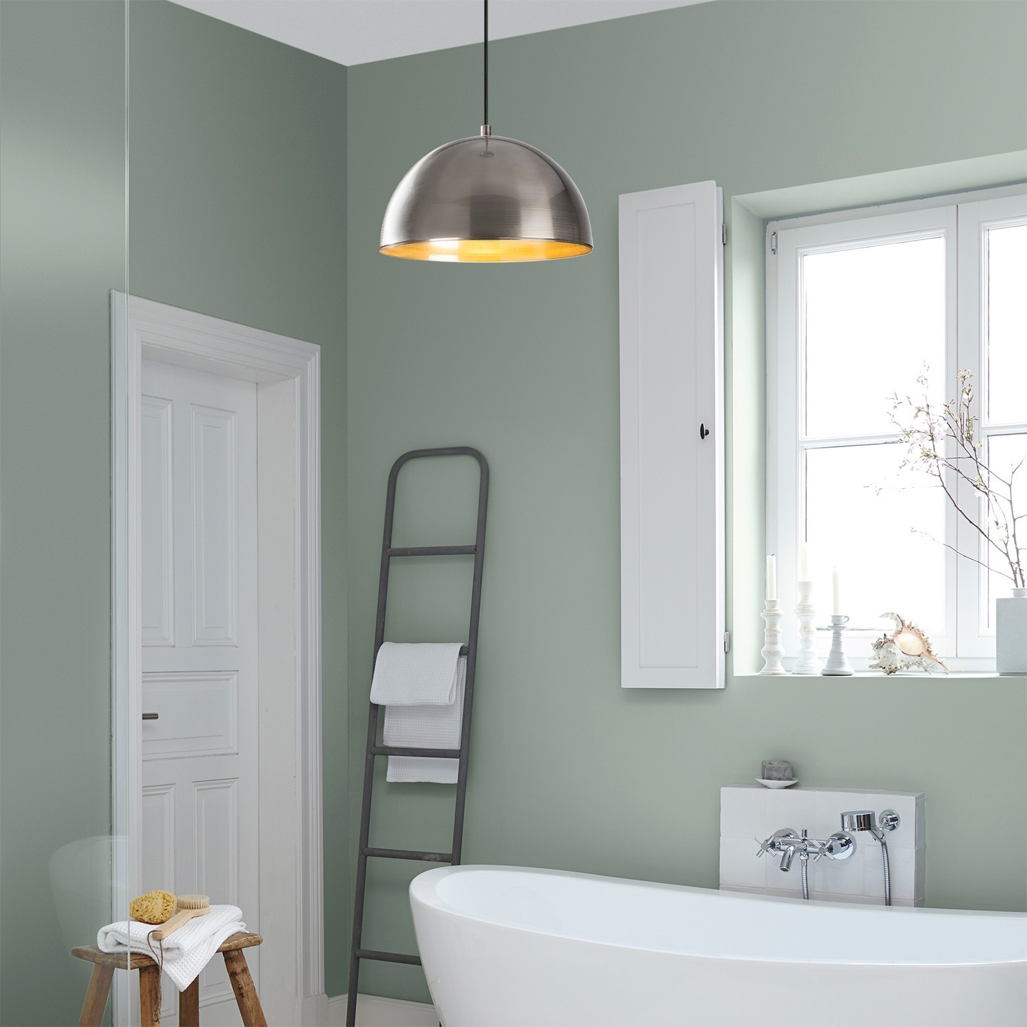 Opviq Luster Berceste-230-S, 111 см, 30x30 см, E27, 40W, Бела