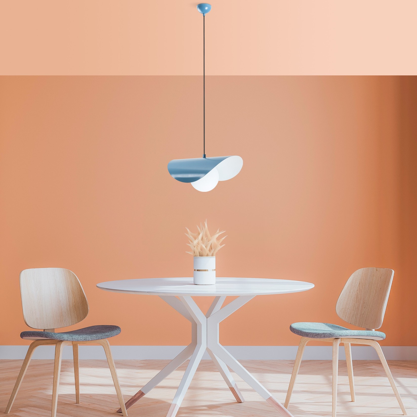 Opviq Luster Vatoz-Nus-2866, 25-112 см, O10 Плоча, E27, Сина