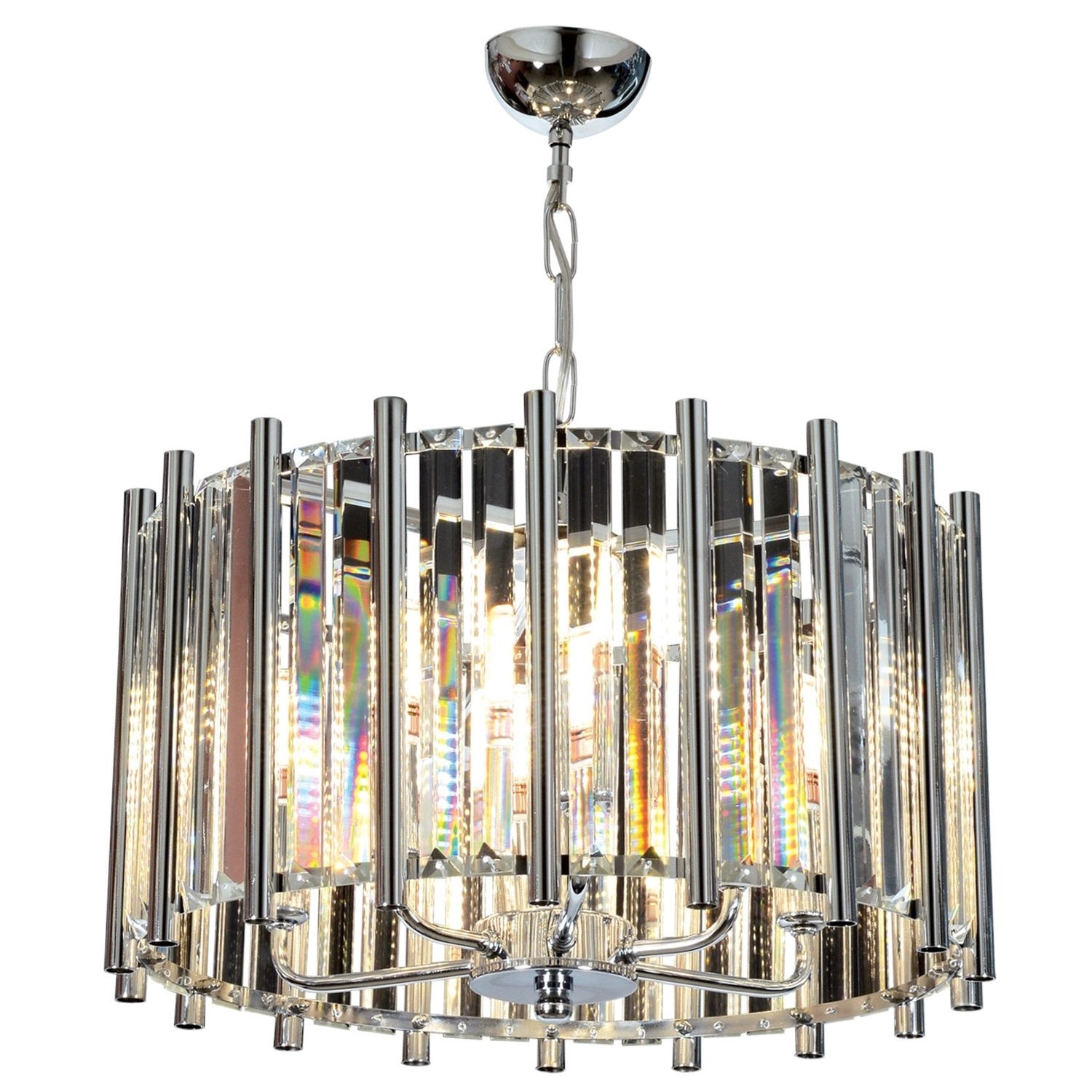 Opviq Luster Av-65222-K45, 57 см, 45 см, 6xE14, 40W, Сребрена