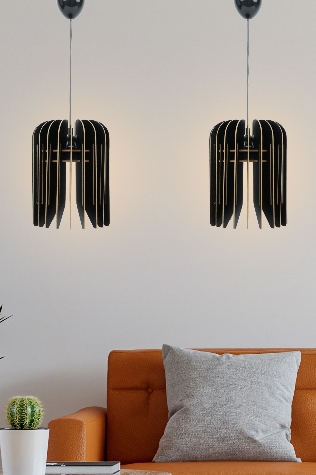 Opviq Luster 211-LS2, 65 см, E27, црна