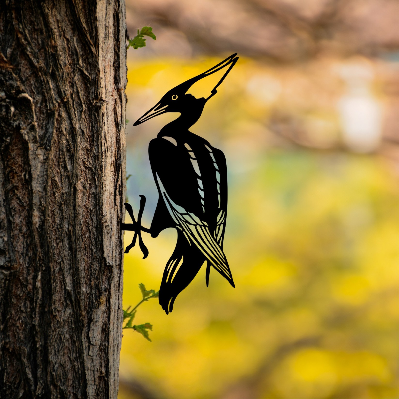 Аберто Дизајн Декоративна фигура Птица на гранка 10, 22x40 см, 1,5 мм