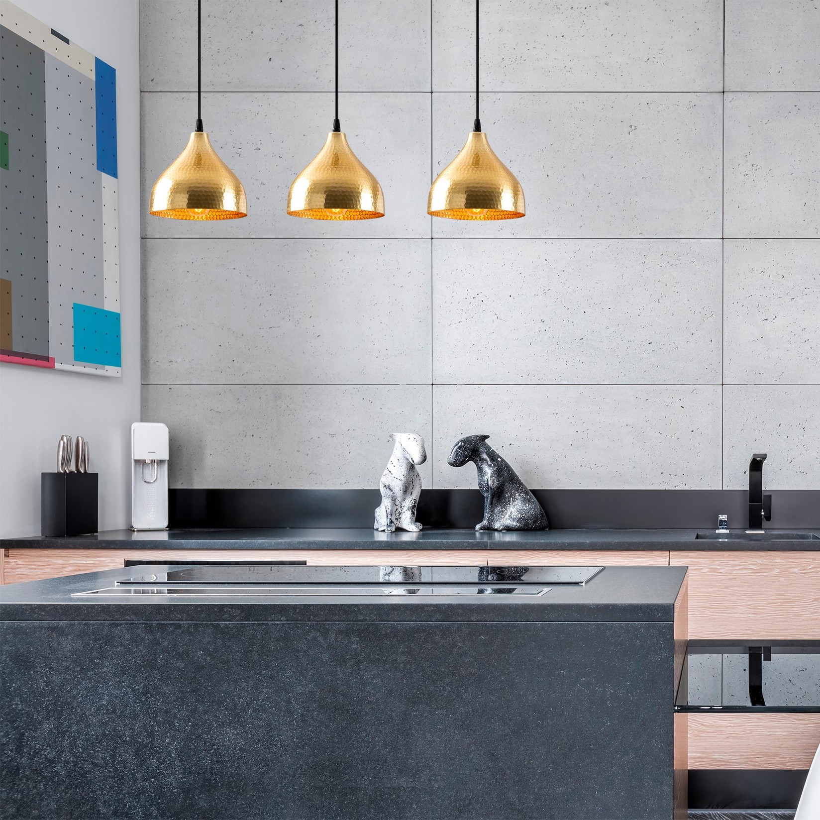 Тетоважа со сјај Opviq-6214, 114 см, 3xE27