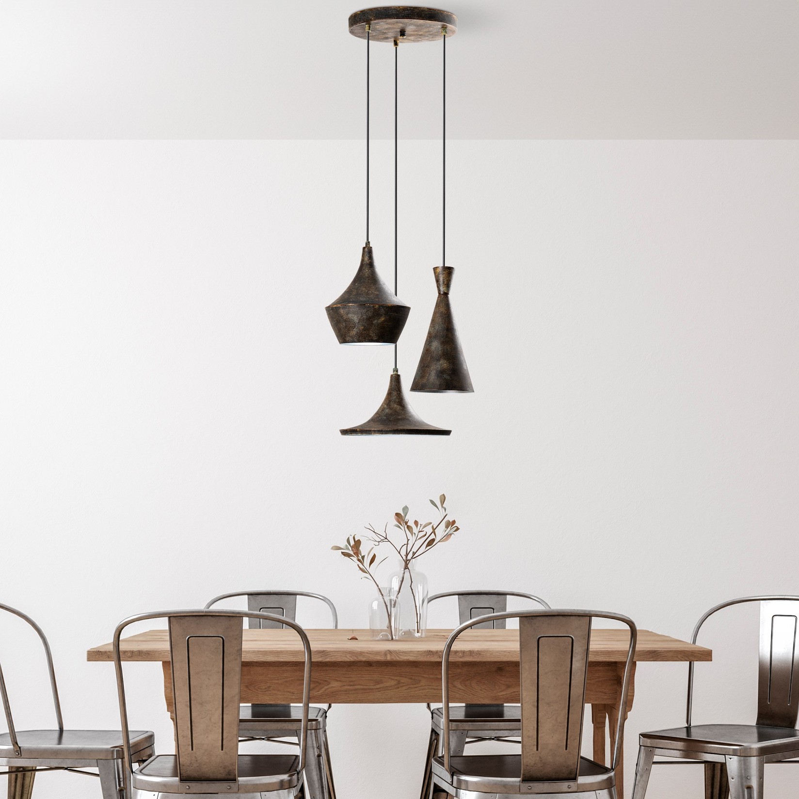 Opviq Luster TOM-3556-RETRO, 45-135 см, O45 см, 3xE27