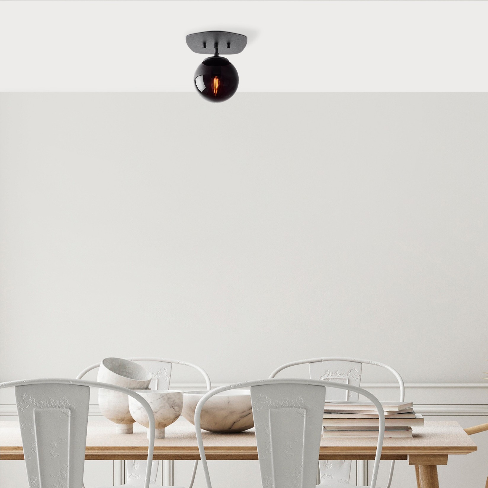 Opviq Luster Well-11676, 20x25 см, E14, црна