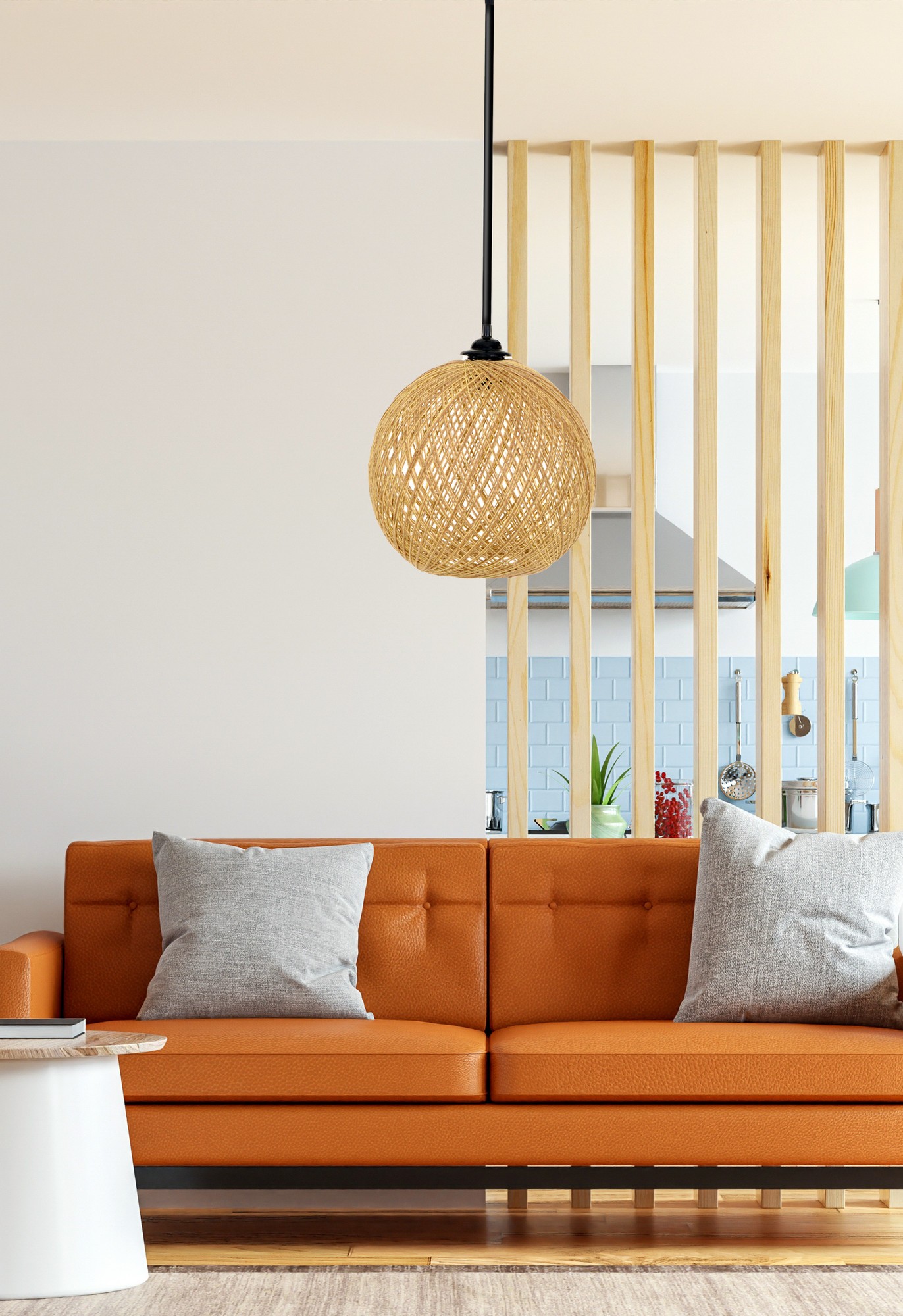 Opviq Luster 190-Jsa, 55 см, E27, 40W, кафеава