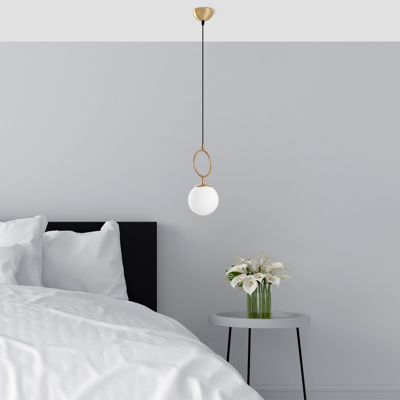 Opviq Luster Ring-13433, 41-127cm, 3xE14, 40W, златни бои