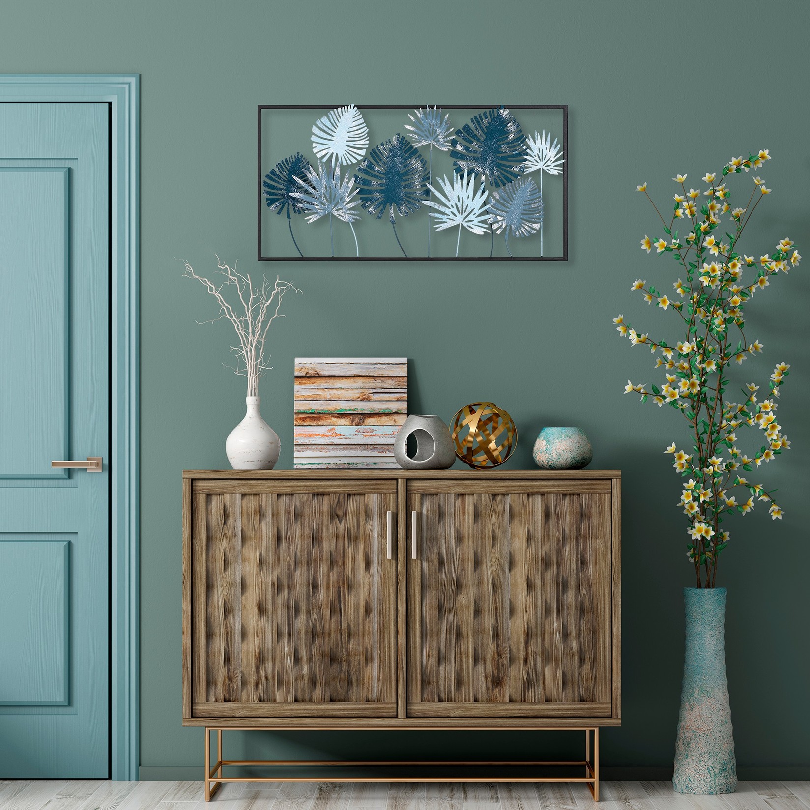 Wallity декорација за dzид Yildiz, 41x81x5 см, шарена