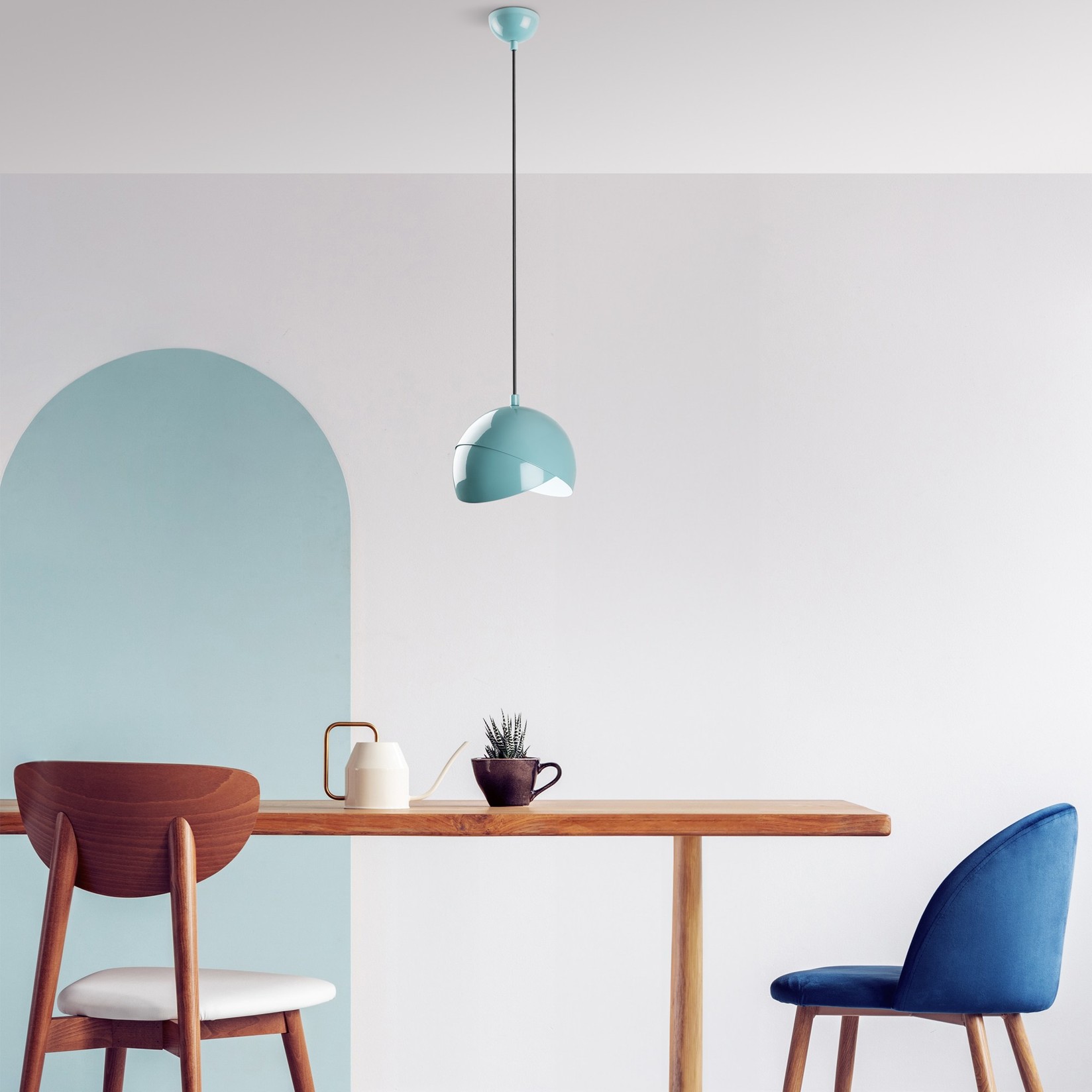 Opviq Luster Pacman, 22-114 см, O20 см, E27, тиркизна