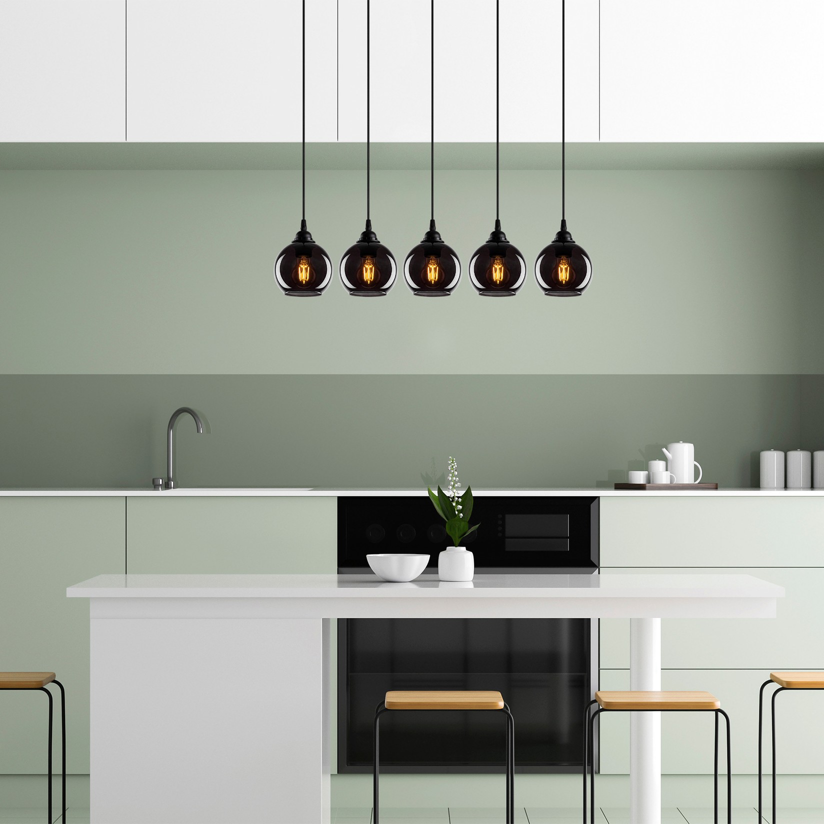 Opviq Luster Smoked-034, 85x85 см, сива