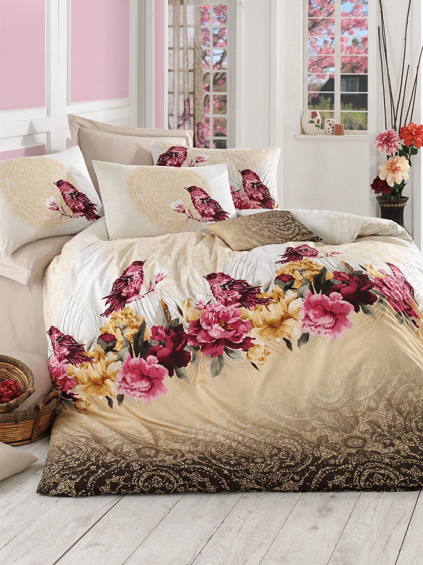 Комплет постелнина L'essentiel Maison Calikusu, 200x220cm, Шарена