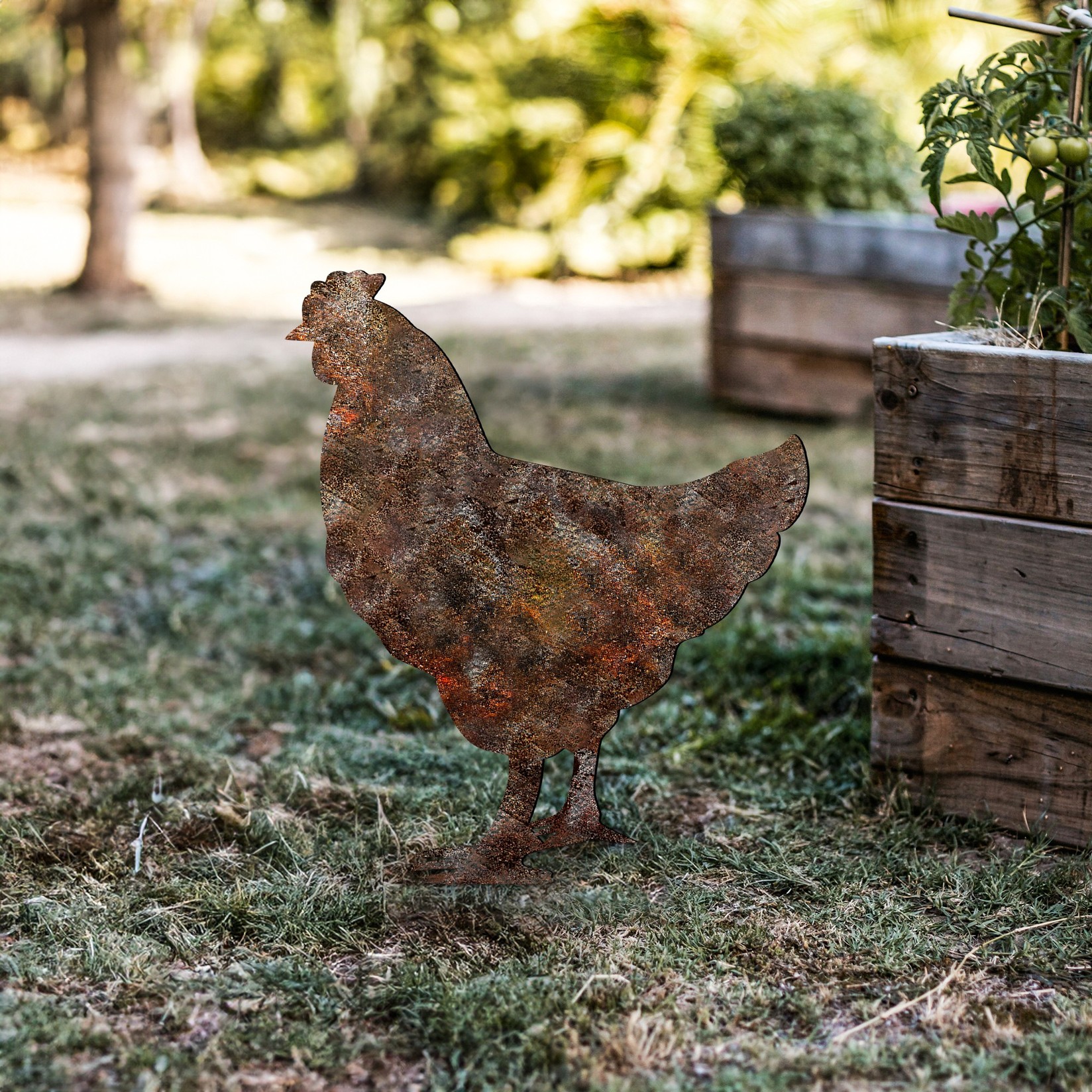 Аберто Дизајн Декоративна фигура Пилешко 01, 64x42 см, 1,5 мм