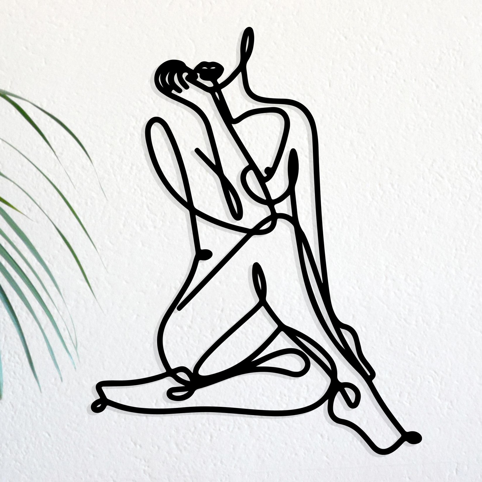 Wallity декорација за dzид Eve, 39x50 см, 1,2 мм, црна