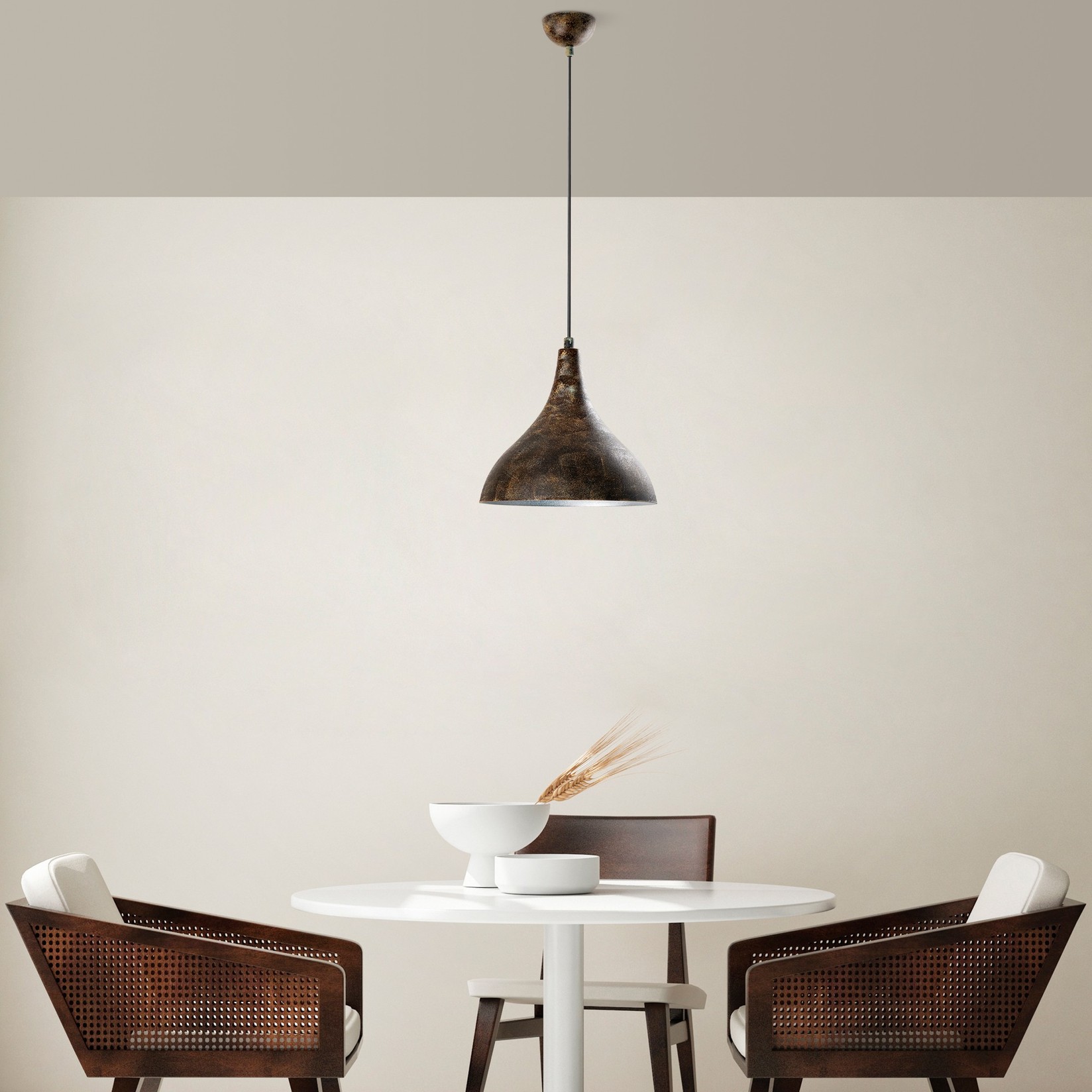 Opviq Luster BITLIS-N-1395-RETRO, 33cm23x16 cm 2xE27, 40W, темно сива