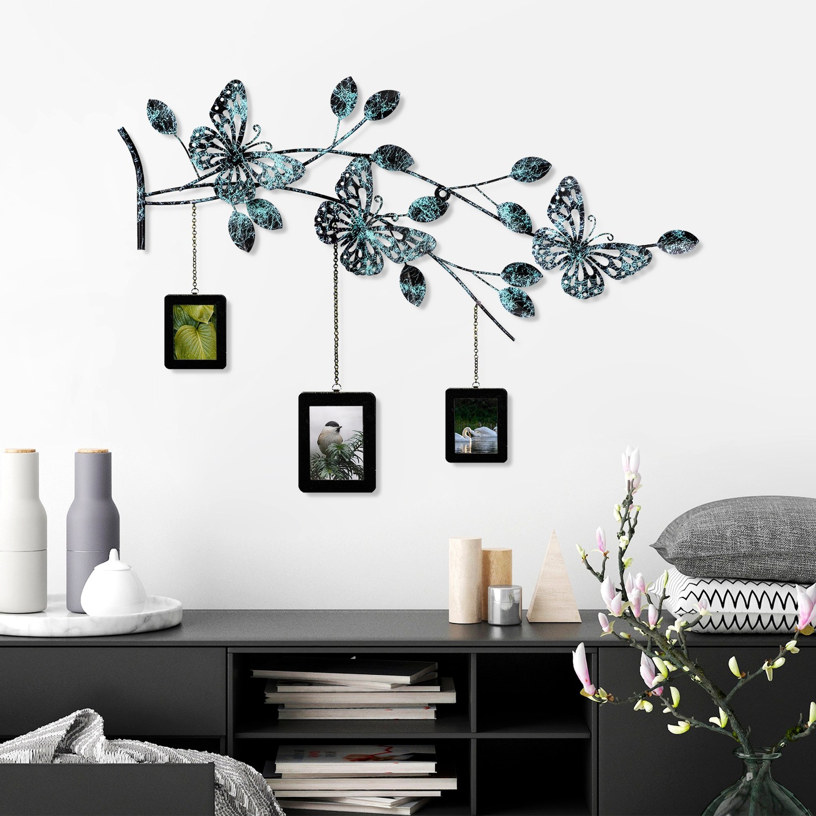 Wallity декорација за dzид Dalvera 3, 93x65x4 см, тиркизна