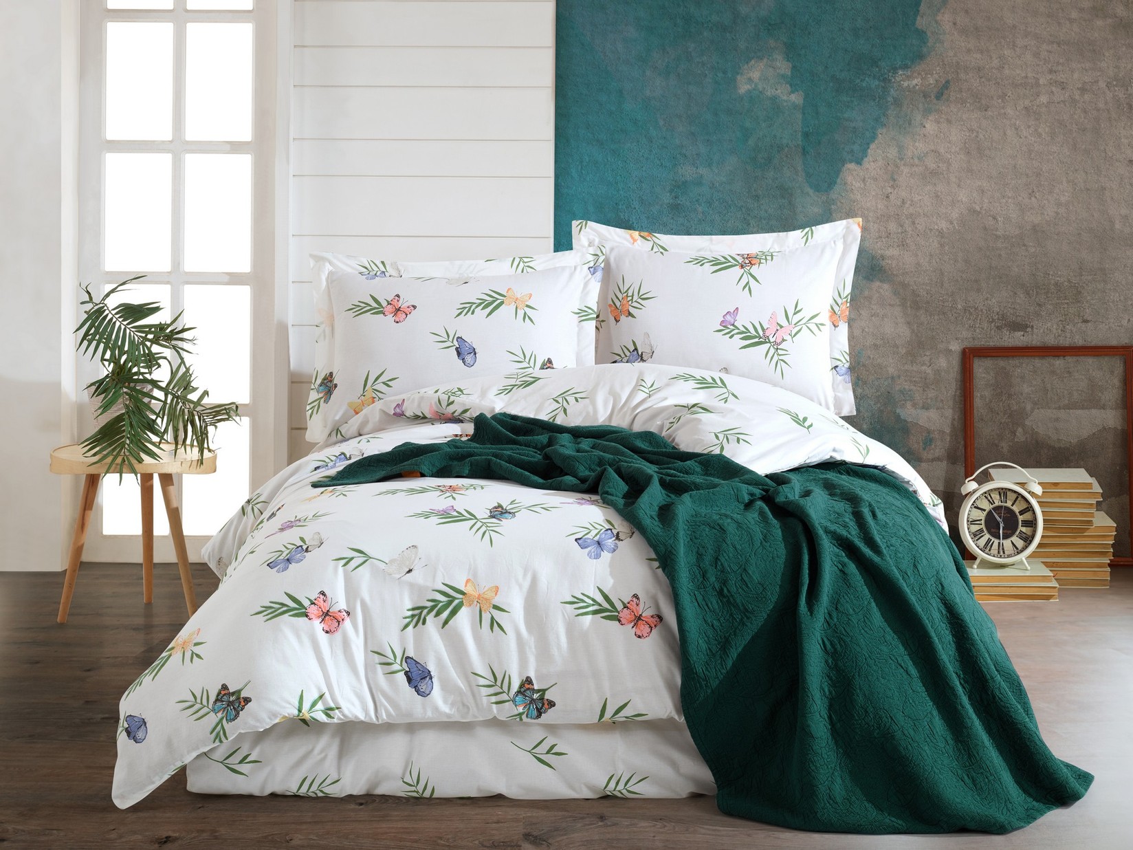 Комплет постелнина L'essentiel Maison Crips, 200x220 см, шарена