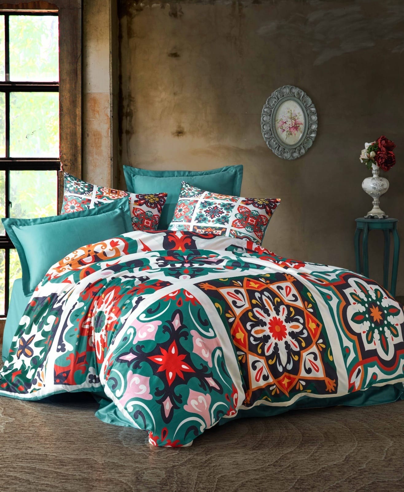 Комплет постелнина L'essentiel Maison 477, 200x220 cm, Шарена