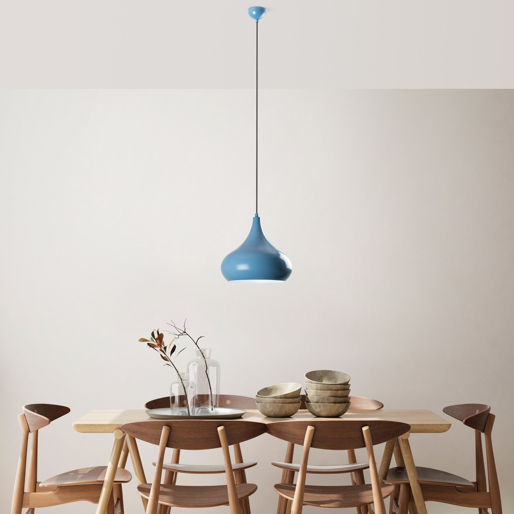 Opviq Luster Saglam 3774, 35-126 см, O30 см, E27, Сина