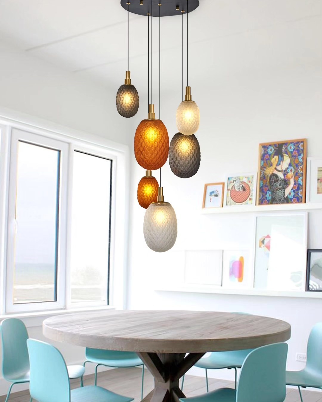 Opviq Luster 2834-6A-28, 120cm, 36 cm, 6x5W G9