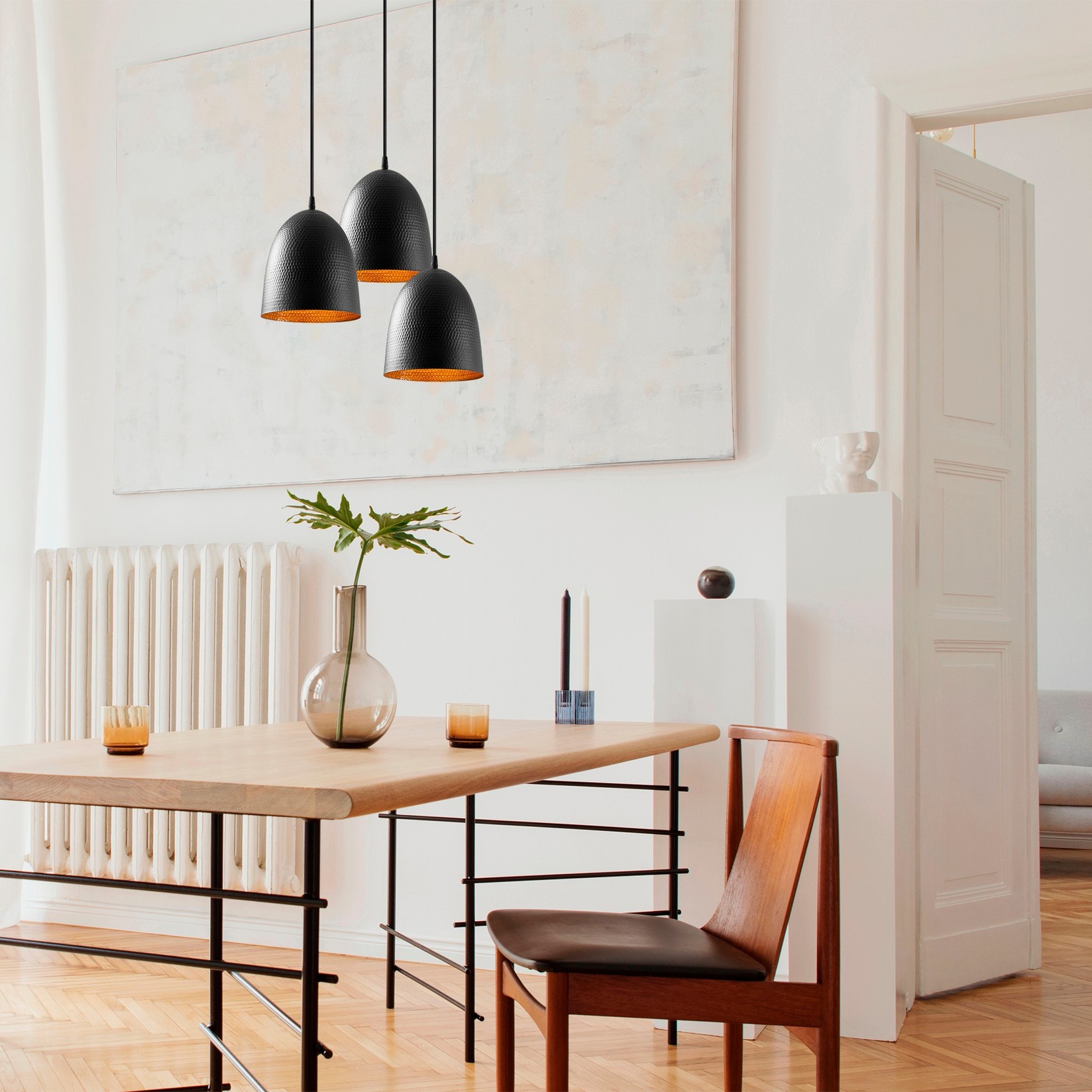 Opviq Luster Tattoo-6168, 44x125 см, 3xE27, црна