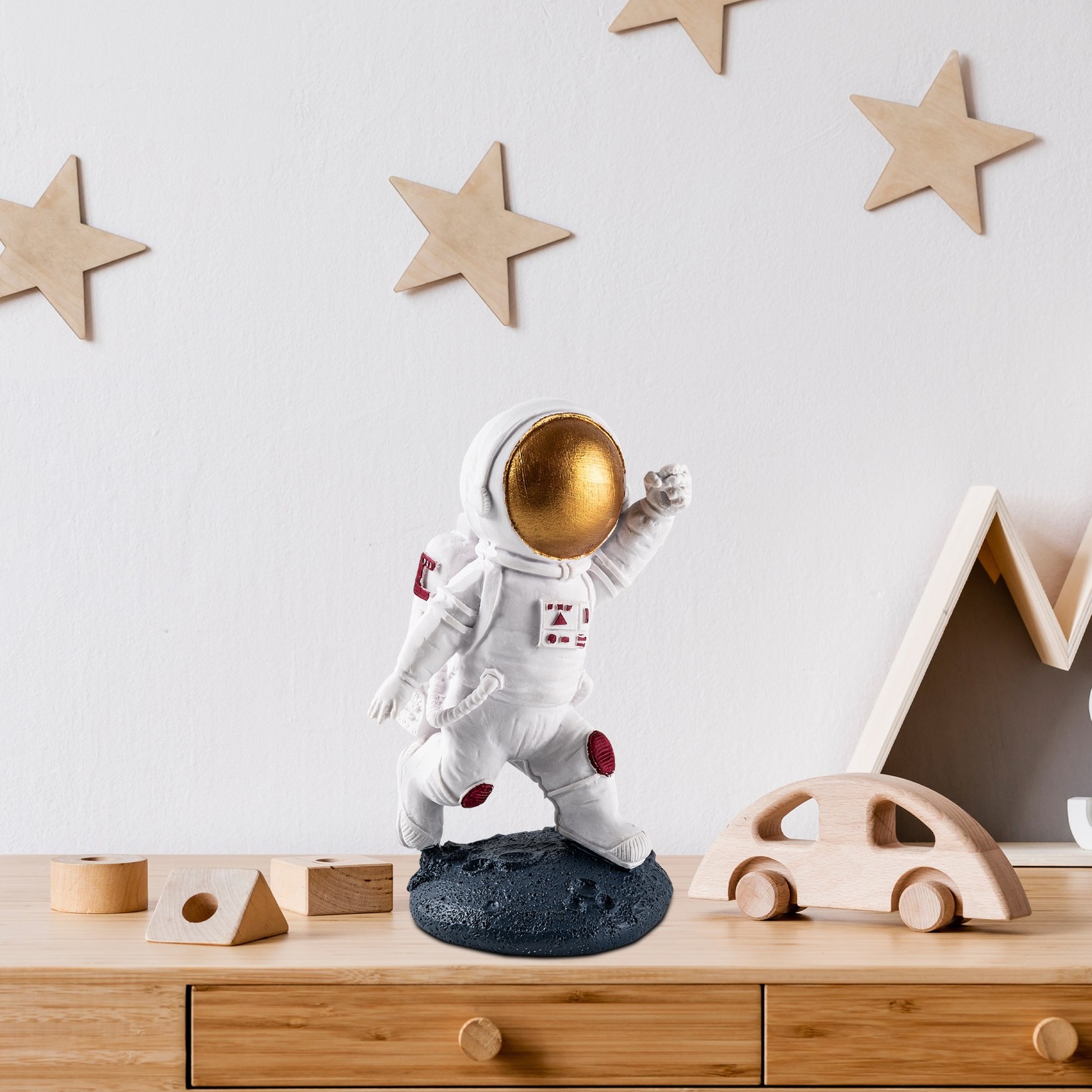 Декоративна фигура на Аберто Дизајн Јак-047, 10x10x16 см, бела