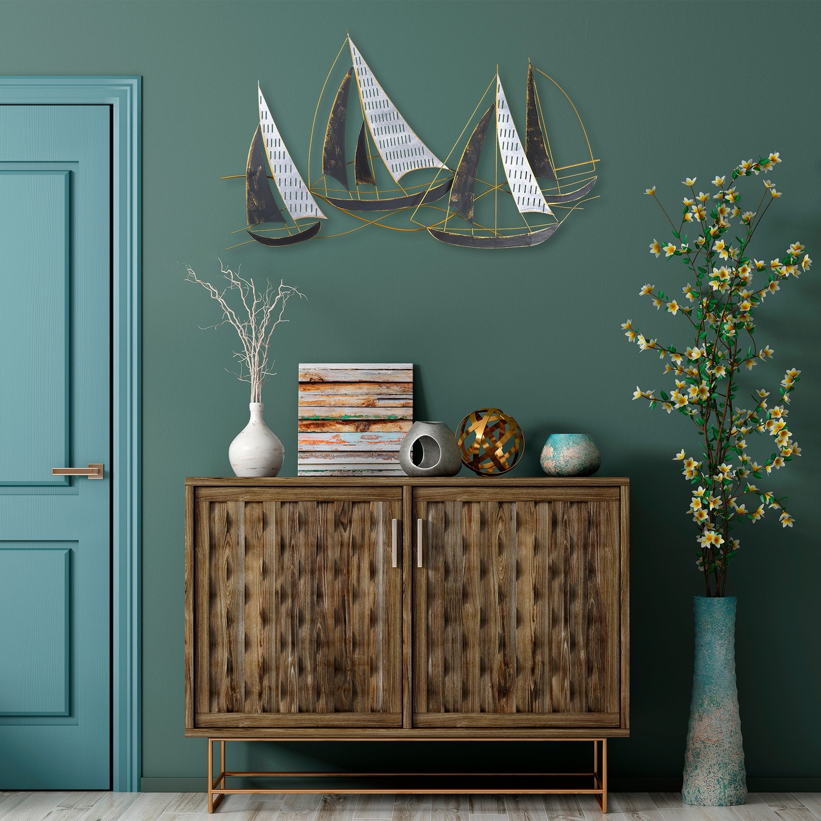 Wallity декорација за dzид Барбарос, 125x74x8 см, шарена