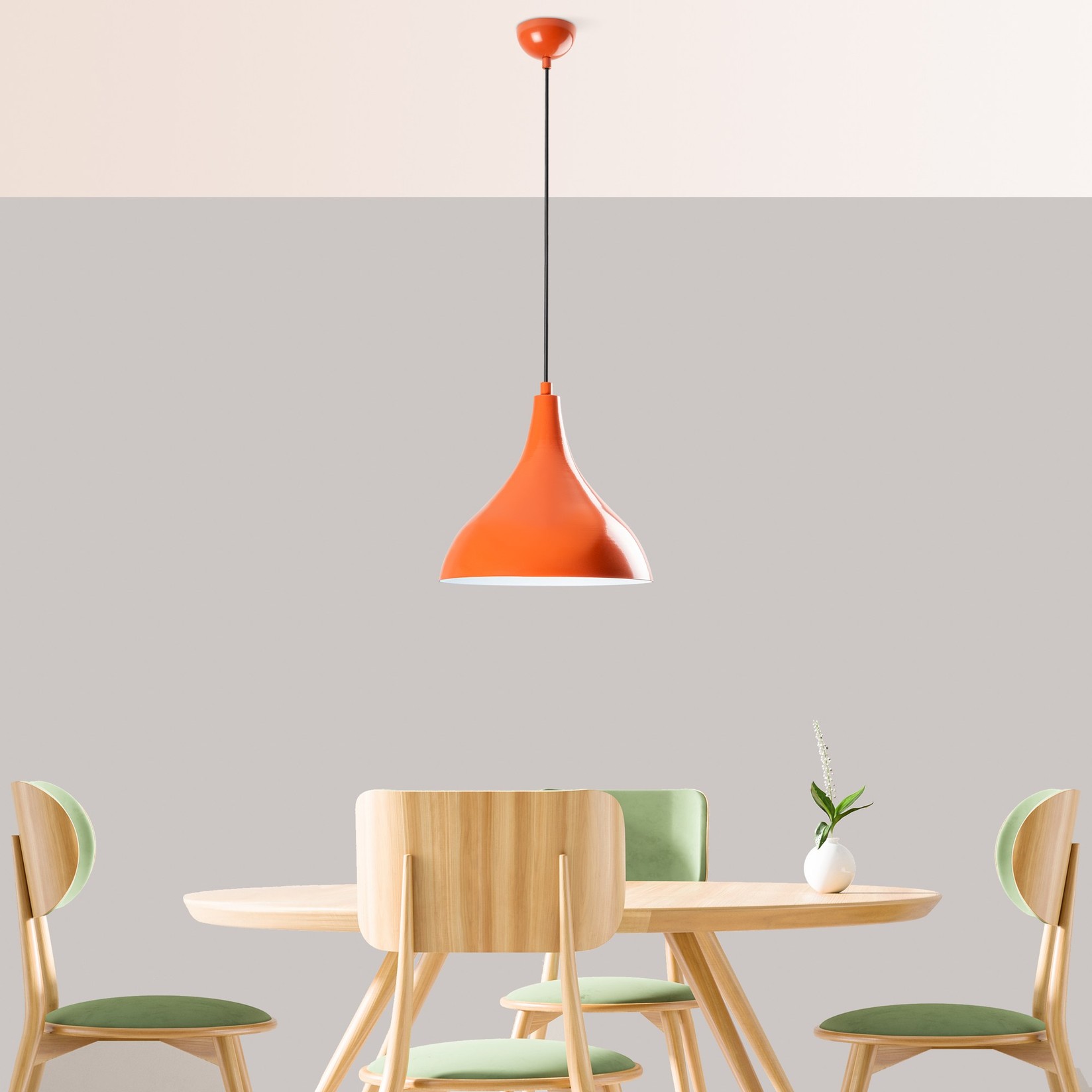 Опвик Лустер Битлис, 33-122 см, O22 см, E27, Портокалова