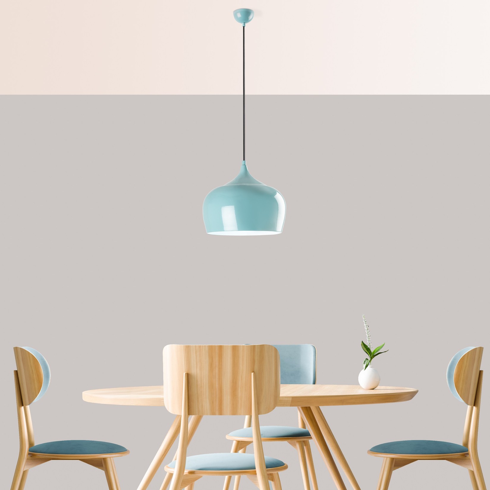 Opviq Luster Patine, 36-125cm, O28 cm, тиркизна