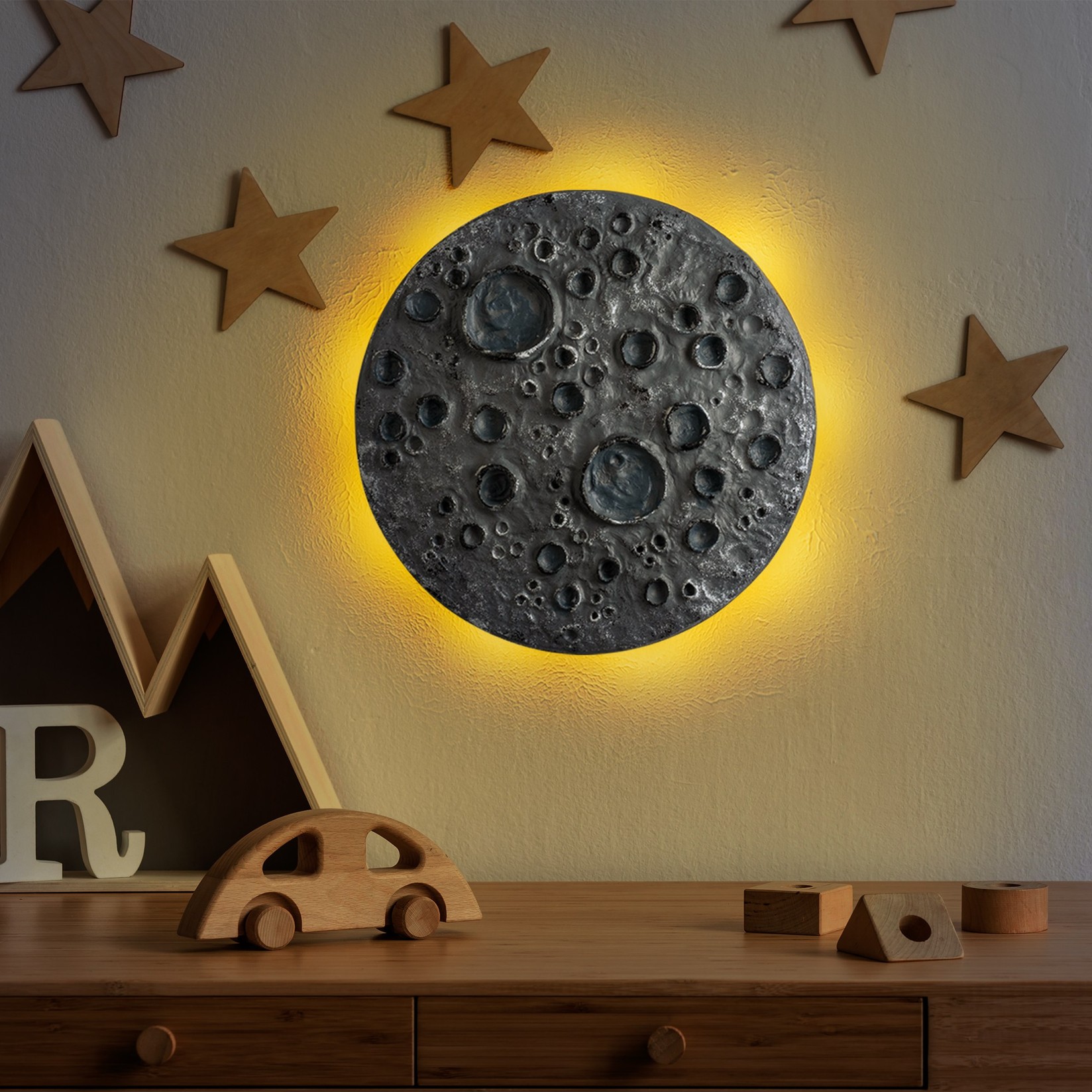 Декоративна фигура на Aberto Design Yak-052, 32 см, сребрена