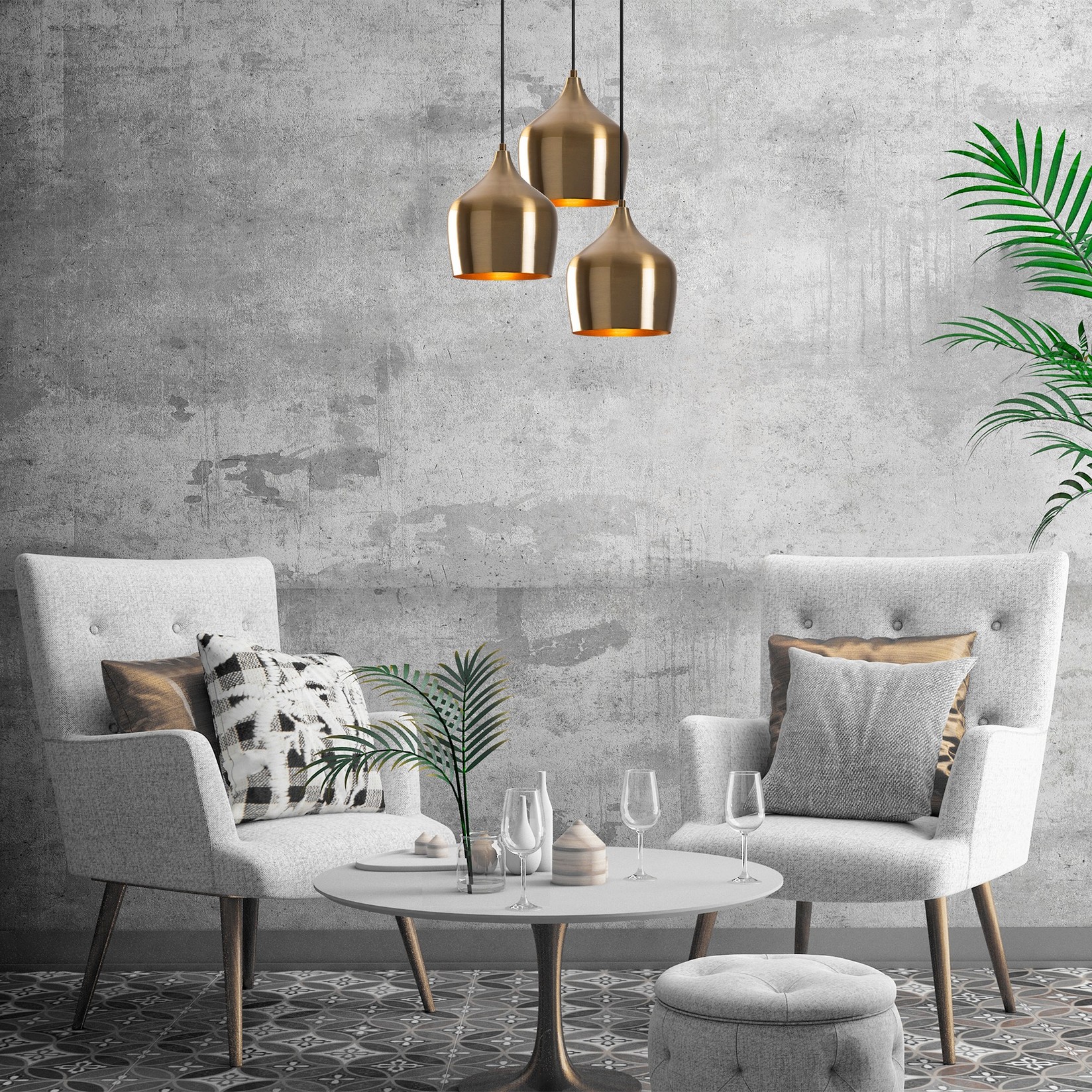 Opviq Luster Dodo-6277, 46x46 см, 3xE27